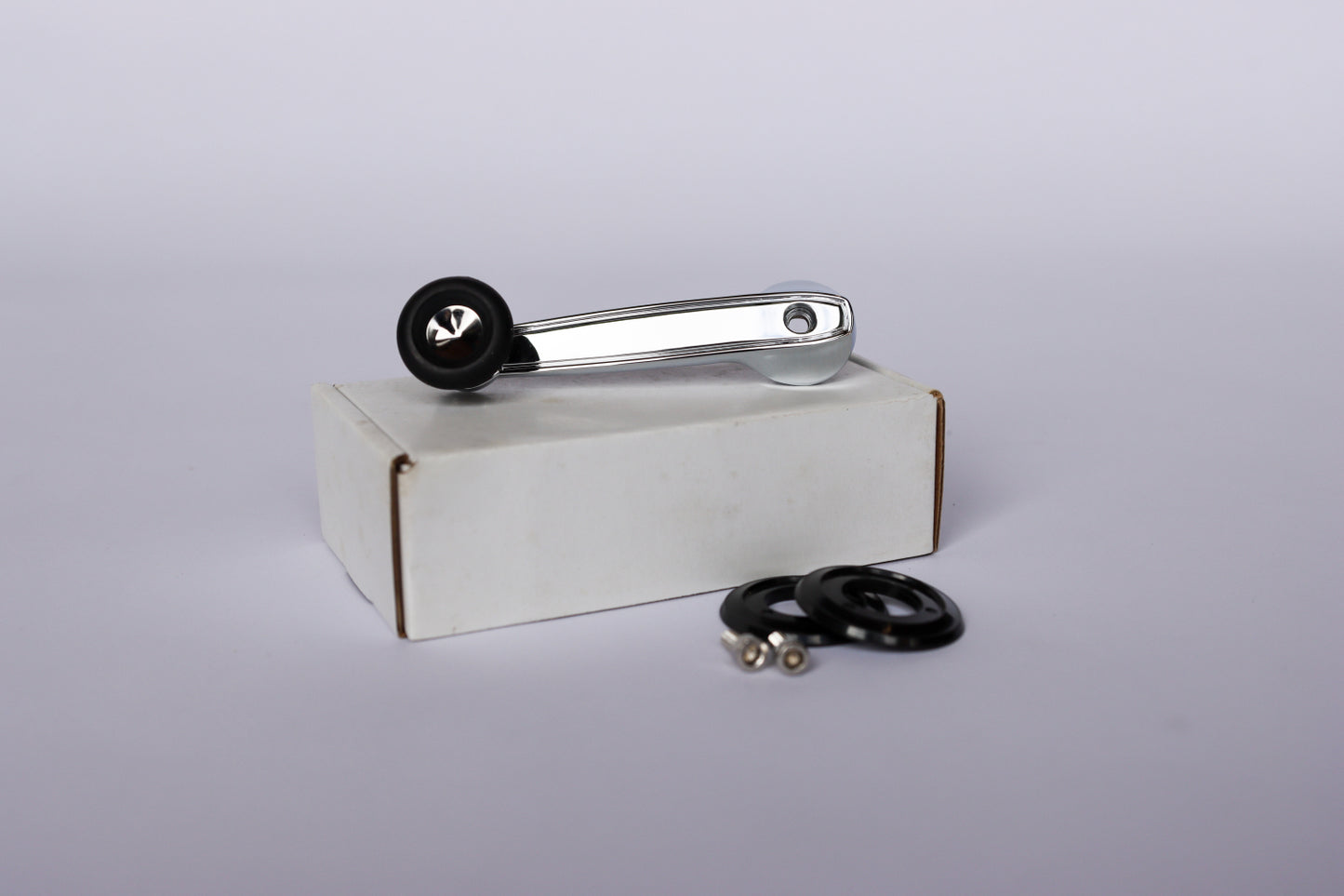 Window Crank handles Chrome with Black knob
