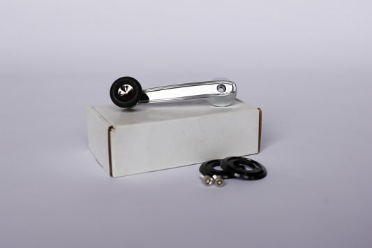 Window Crank handles Chrome with Black knob